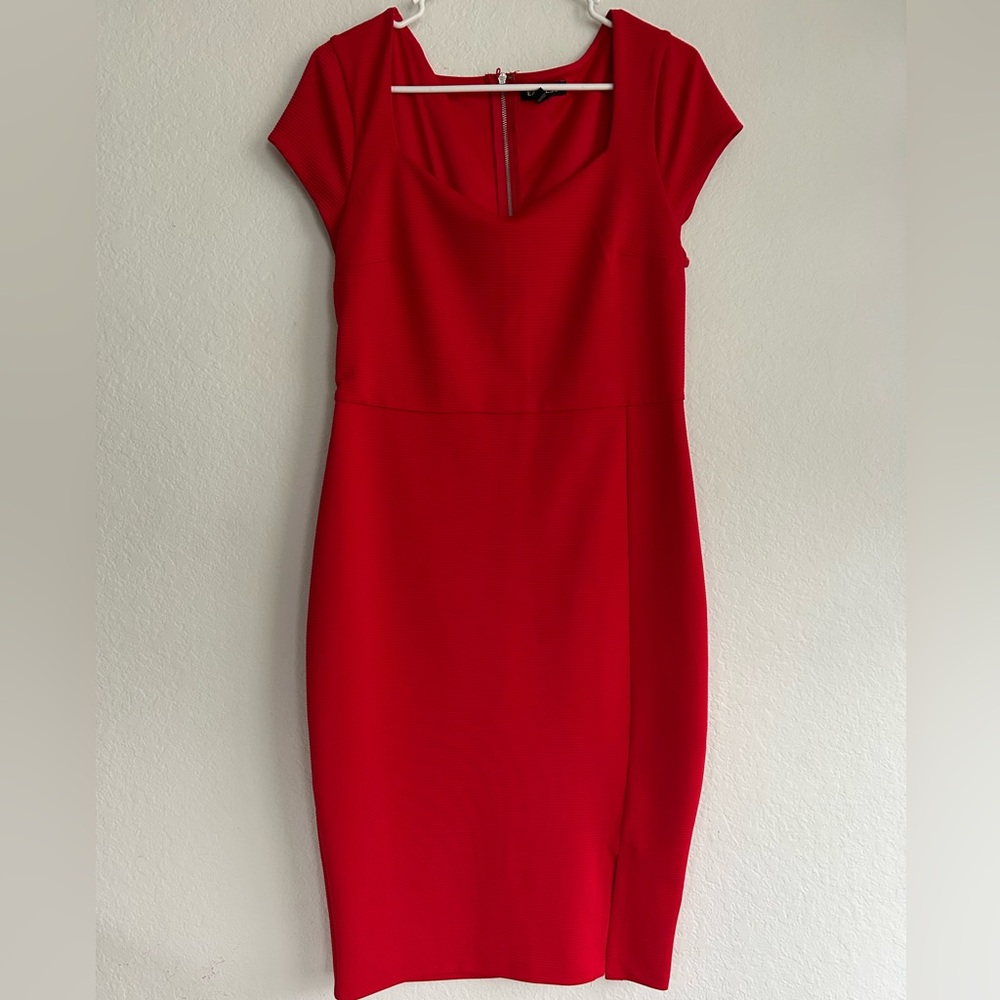 Express Vibrant Red Dress